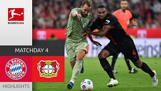 Pure Drama In Absolute Top Match  FC Bayern  Leverkusen  Highlights  MD 4 – Bundesliga [upl. by Laen]