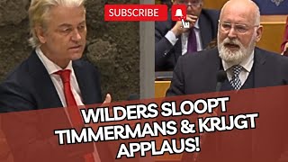 Geweldig Wilders SLOOPT Timmermans volledig amp krijgt APPLAUS Hou op met je ONZIN [upl. by Rolfston]