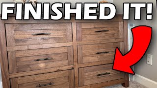 CUSTOM Walnut Dresser Build  The FINISHED Product [upl. by Sukramal]