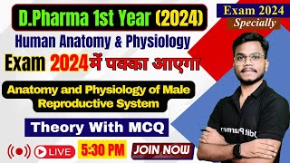 HAP  Anatomy and Physiology of Male Reproductive System  DPharma 1st year 2024 Important Topic [upl. by Abel]