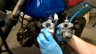 Pit Bike Carb Replacement [upl. by Rovaert688]