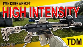 High Intensity Airsoft  3 Life Elimination TDM  Wolverine MTW Billet Gen 3 Gameplay [upl. by Santini562]