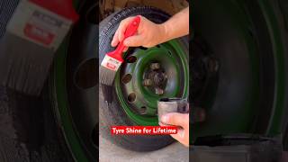 Best Tyre Shiner Ever  Lifetime Shine for Your Car Tyre motorcare tyre [upl. by Healey]