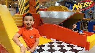 NERF Action Park Indoor Play Centre Fun With CKN Toys [upl. by Coheman]