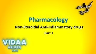 AntiInflammatory drugs  Part 1 [upl. by Anirbac]