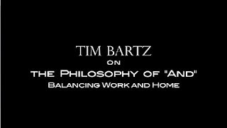 Tim Bartz on the Philosophy of quotAndquot [upl. by Naesed854]