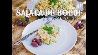 Reteta de salata de boeuf cu piept de pui simpla si usoara  Bucataria lui Radu [upl. by Zackariah]