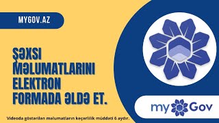 mygovaz qeydiyyat  mobil app  qeydiyyat adresiniz elektron formada [upl. by Charmian]