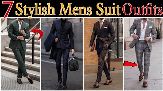 Top 7 Stylish and Trendy Suits For Men 2024  Mens Coat Pant Latest Design [upl. by Tobit199]