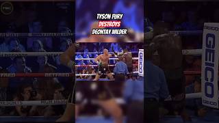 Tyson Fury DESTROYS Deontay Wilder in their rematch boxing [upl. by Nayllij]