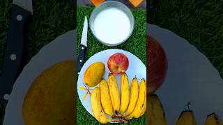 আপেল কলার মিল্কশেক রেসিপি  Apple Banana Milkshake Re🍌🥭🍎🍎🍌🥭cipeYouTube shorts trending [upl. by Jaime]