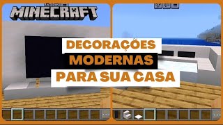 Minecraft  Aprenda a fazer decorações para sua casa  móveis modernos  pt 2 minecraft [upl. by Sparhawk525]