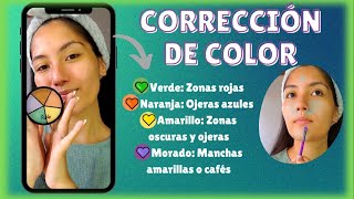 Cómo USAR CORRECTORES de colores 💜💚🧡💛  Nathaly Andrea [upl. by Secilu855]