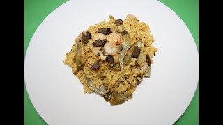 Arroz de verdura gambas y trufa [upl. by Zischke488]