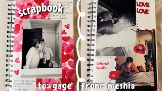 MAKING MY BOYFRIEND A SCRAPBOOK FOR VALENTINE’S DAY [upl. by Aig610]