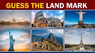 World Landmark Quiz Challenge 🌎  Guess the Famous Landmarks and Countries  guess trick [upl. by Limbert]