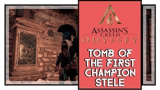 Assassins Creed Odyssey Tomb of the First Champion Ancient Stele Location [upl. by Kahn]