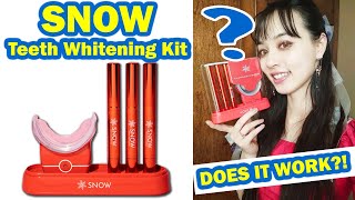 Wireless SNOW Teeth Whitening Kit Review  UNBOXING INSTRUCTIONS REVIEW [upl. by Ketti125]