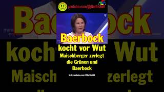 Maischberger Grünen Baerbock lugverkehrskonzept Flugverkehr Kurzstrecken bahn schiene [upl. by Lenssen]