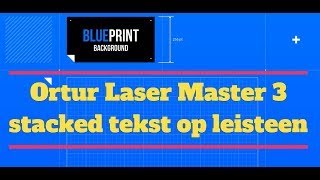 Ortur Laser Master 3 stacked tekst op leisteen [upl. by Ynnep]