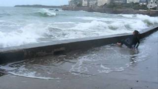 Forte Marée et Vagues à SaintMalo 35 [upl. by Dietz]