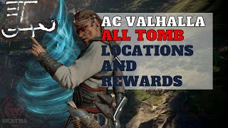 Every location and Reward from tombs of the fallen Assassins Creed Valhalla [upl. by Goetz29]