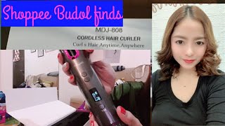 CkeyiN Cordless automatic Hair Curler Shopee Budol Finds [upl. by Sumedocin]