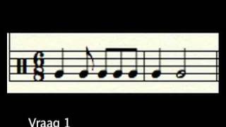 Solfege  Les 5 Ritmische Notatie 68 [upl. by Urial]