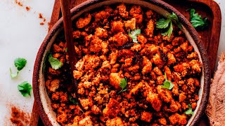 Easy Vegan Chorizo  Minimalist Baker Recipes [upl. by Annayad935]