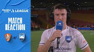 Joe Lolley  Match Reaction  Isuzu UTE ALeague [upl. by Aneelak]