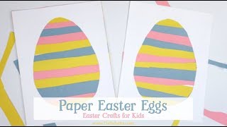 Scissor Practice Paper Easter Egg  Easter Crafts for Kids [upl. by Nahej922]