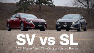 2024 Nissan Altima SV vs SL  Comparison and Review [upl. by Aicnelev]