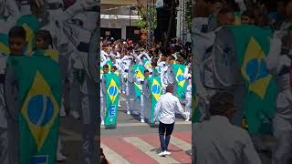 FANFARRA CLOTILDE ONOFRE DE CAMPOS DESFILE IMPECÁVEL NA AVENIDA TEÓFILO OTONI MG 0709 2024 [upl. by Plante209]