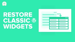 How to Disable Widget Blocks in WordPress Restore Classic Widgets [upl. by Audun]