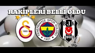 UEFA Avrupa Liginde Yeni Format  Galatasaray Fenerbahçe ve Beşiktaşın rakipleri belli oldu [upl. by Idnim553]