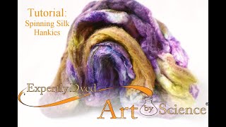 Tutorial How to Spin Silk Hankies handspun yarn silkyarn [upl. by Ahsinav]