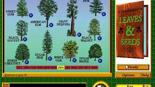 GeoSafari  Trees  Gameplay DOS PC GAME [upl. by Leahcimdivad]