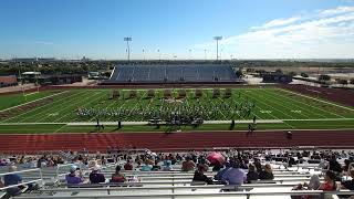 UIL marching band contest Chisholm trail high School ranger regiment desert Rose 10102023 [upl. by Egnalos]