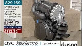 Dyson DC23 Motorhead Vacuum Cleaner Being Demonstrated On QVC UK [upl. by Koball]