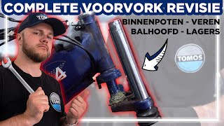 Hoe reviseer ik een Tomos oud model voorvork  Tutorial [upl. by Arramahs]