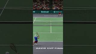 Alcaraz beatiful point vs Machac at Davis Cup tennis alcaraz shorts [upl. by Ykcub]