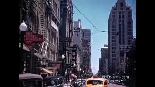 Never Before Seen Color Footage of 1939 Downtown Dallas [upl. by Eaneg]