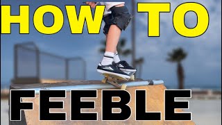 How To FEEBLE STALL On A Skateboard  For Beginners [upl. by Perce]