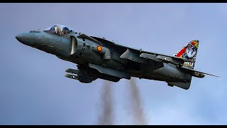 RIAT 2023  HOVERING HARRIER From The Spanish Armada  4K [upl. by Aillimat]