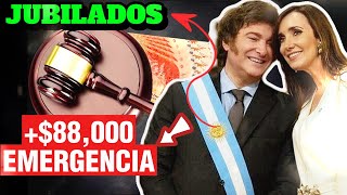 ➕💲88000 ¡Aumento de Emergencia Jubilados en la Corte Suprema❗ Noticias de ANSES💥 Pagos y Cobros💵 [upl. by Furlong364]