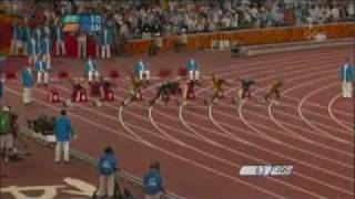 Beijing 2008 Usain Bolt 969 Shatters 100m World Record in Olympics final  Gold Medal [upl. by Virgina]