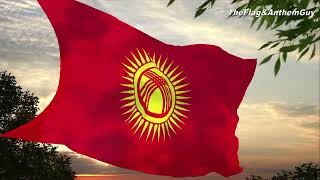 Flag and anthem of Kyrgyzstan CC [upl. by Adnole]