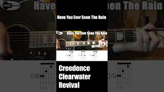 Have You Ever Seen The Rain Creedence Clearwater Revival CCR Guitar Chords Shorts [upl. by Doreg]