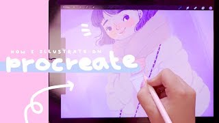 How I use Procreate 🌸 amp my favourite brushes [upl. by Iruahs711]