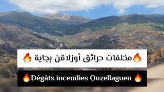 21 juillet 2024 🔥مخلفات حرائق أوزلاقن بجاية 🔥Dégâts incendies Ouzellaguen Bejaia [upl. by Hugues343]